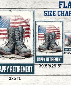 happy retirement u.s. veteran flag tqn1384f 1848