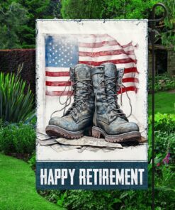 happy retirement u.s. veteran flag tqn1384f 5149