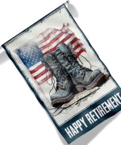 happy retirement u.s. veteran flag tqn1384f 6993