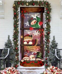 happy three snowmen door cover 3530