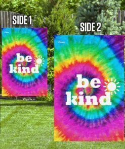 hippie be kind flag 3679