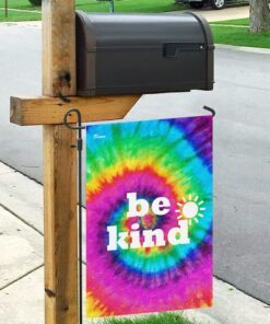 hippie be kind flag 7872