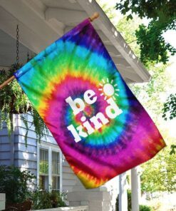 hippie be kind flag 8935