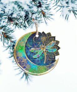 hippie custom shaped ornament dragonfly anl152o 1065