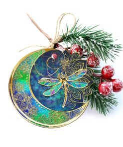 hippie custom shaped ornament dragonfly anl152o 3198