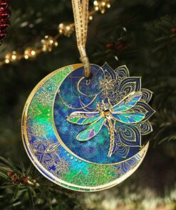 hippie custom shaped ornament dragonfly anl152o 8664