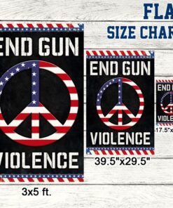 hippie flag end gun violence tqn194f 7819