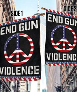 hippie flag end gun violence tqn194f 8594