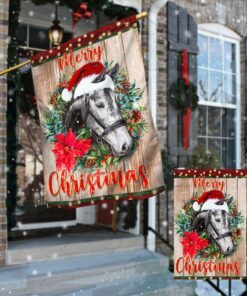 horse christmas flag merry christmas bnn631f 3251