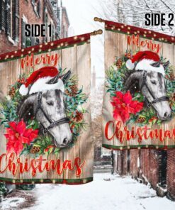 horse christmas flag merry christmas bnn631f 5663