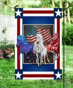 horse flag independence day horses flag qtr235f 1847