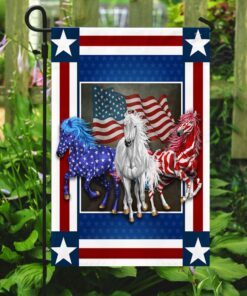 horse flag independence day horses flag qtr235f 3463