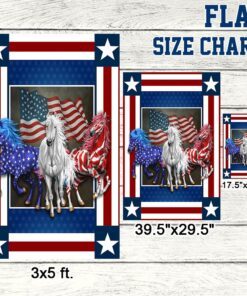 horse flag independence day horses flag qtr235f 6097