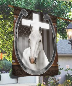 horse flag jesus and white horse bnn93f 8262