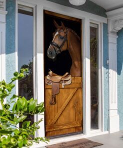 horse in stable door cover 6343