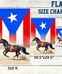 horse puerto rico flag tqn1127f 7071