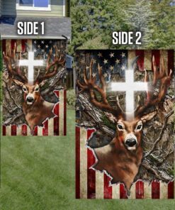 hunting flag deer &amp christian cross dbd3105f 6076