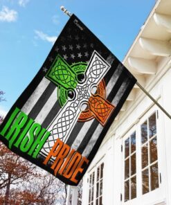 irish american celtic cross flag 2362