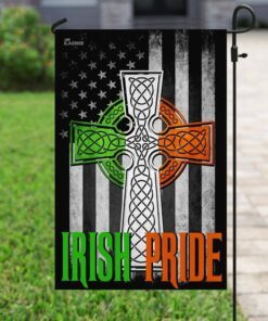 irish american celtic cross flag 3390