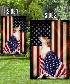 jack russell terrier american patriot flag 1484