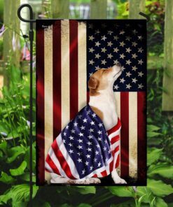 jack russell terrier american patriot flag 8051