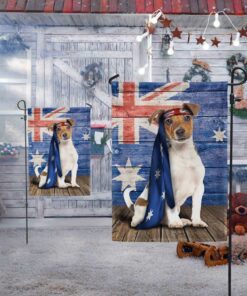 jack russell terrier dog australia flag charming dog ntb216fv222 4703