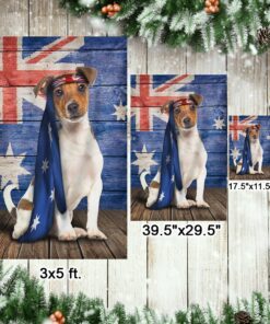 jack russell terrier dog australia flag charming dog ntb216fv222 5257