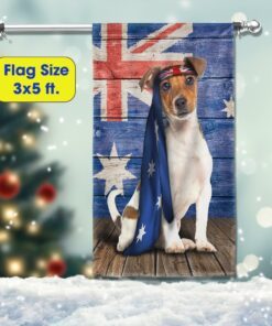 jack russell terrier dog australia flag charming dog ntb216fv222 6999