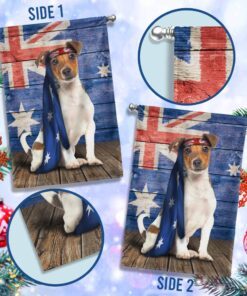 jack russell terrier dog australia flag charming dog ntb216fv222 8465