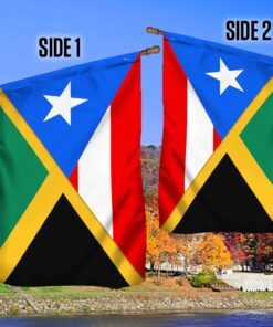 jamaica and puerto rico flag combine lnt704f 2197