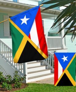 jamaica and puerto rico flag combine lnt704f 8665