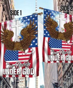 jesus american flag one nation under god bnn230f 3761