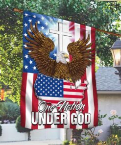 jesus american flag one nation under god bnn230f 6498