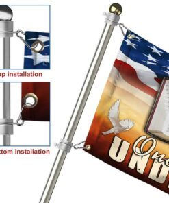 jesus christ one nation under god grommet flag mlh1233gf 5309