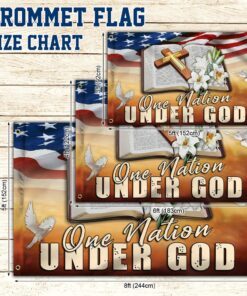 jesus christ one nation under god grommet flag mlh1233gf 7787