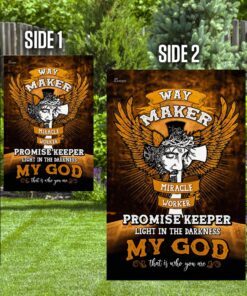 jesus christ way maker miracle worker flag 2040