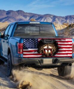 jesus christian american truck tailgate decal sticker wrap 3783