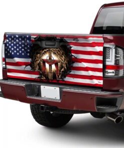 jesus christian american truck tailgate decal sticker wrap 5318