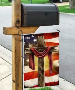 jesus christian cross american flag 8848