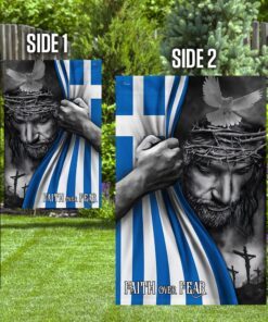 jesus flag jesus faith over fear greek flag trl1254fv3 5587