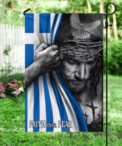 jesus flag jesus faith over fear greek flag trl1254fv3 6622