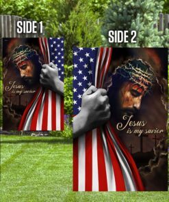 jesus is my savior american us flag 4400