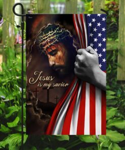 jesus is my savior american us flag 7725