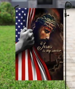 jesus is my savior american us flag 7871