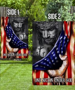 jesus one nation under god flag 1032