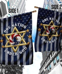 judaism one nation under god flag 3368