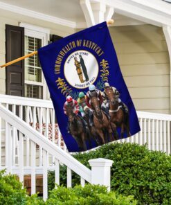 kentucky derby horse racing flag qnk1098f 1996