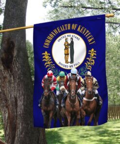 kentucky derby horse racing flag qnk1098f 7337