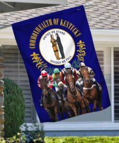 kentucky derby horse racing flag qnk1098f 8913