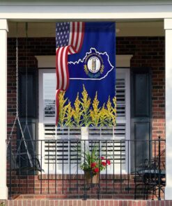 kentucky state goldenrod flower flag mln1111fv11 2271